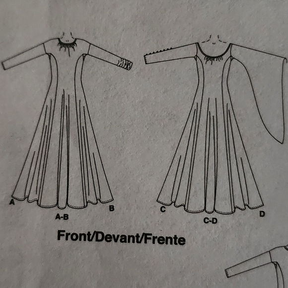 McCall's Costumes sewing pattern dress or undergarment #M4490, sz: 6-12 - Picture 10 of 13